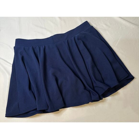 Lock‎ and Love Navy Blue Skater Tennis Pickleball Skort Mini Skort Size 3x - Picture 3 of 7
